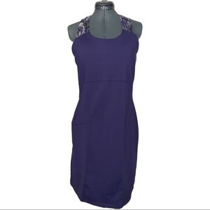 Athleta cross back athletic Dress women’s Size Large purple